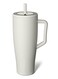 40 oz Tumbler with Handle and Straw   100% Leakproof Insulated Tumbler with Lid and Straw   Made of Stainless Steel   Cup Holder Friendly Base   40oz (0)