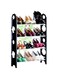 Dubai Gallery 4 Layer Shoe Cabinet Black