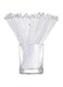 ABSOK 100 Pieces Ball Head Stirrer Disposible Plastic Round Top Crystal Swizzle Sticks, Crystal Cake Pops, Cocktail Coffee Drink Stirrers (Clear)