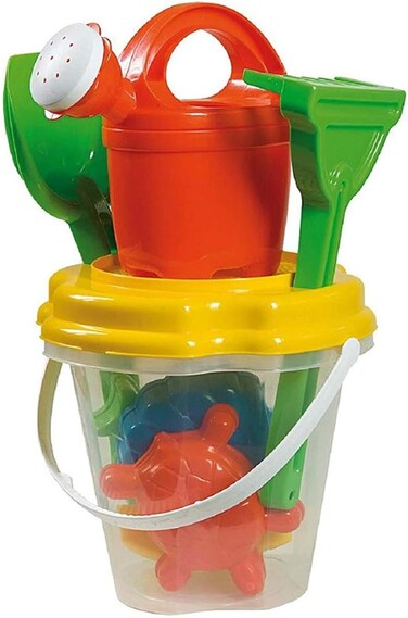 لعبة دلو الشاطئ الشفاف من أندروني، مناسبة لفصل الصيف