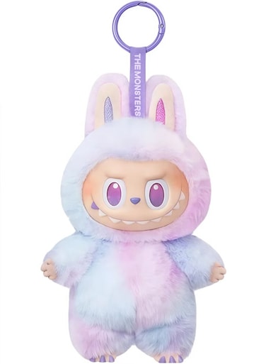 Labubu Plush Monster Doll - Soft Collectible Plush Figure &amp; Keychain, Cute Labubu Monster Plush Toy For Kids &amp; Adults, Trendy Collectible Art Toy Gift, Creative Keychain Plush For Bags, Backpacks