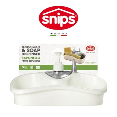 Snips Sponge Holder &amp; Soap Dispenser Dishwashing Set &ndash; Made in Italy