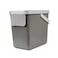 Snips 25L Recycling Bin for Separate Waste Collection &ndash; Grey with Light Grey Lid, Made in Italy