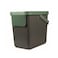 Snips 25L Recycling Bin for Separate Waste Collection &ndash; Grey with Light Green Lid, Made in Italy