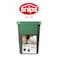 Snips 25L Recycling Bin for Separate Waste Collection &ndash; Grey with Light Green Lid, Made in Italy