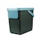Snips 25L Recycling Bin for Separate Waste Collection &ndash; Grey with Light Blue Lid, Made in Italy