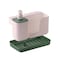 Snips Tidy Up Green Sink Organizer with Soap Dispenser &amp; Sponge Holder &ndash; Made in Italy