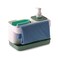 Snips Tidy Up Green Sink Organizer with Soap Dispenser &amp; Sponge Holder &ndash; Made in Italy