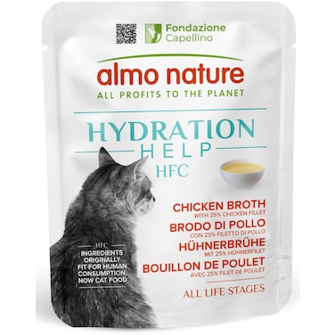 Almo Nature Hydration Help Chicken Broth with Chicken Fillet Wet food 50 g