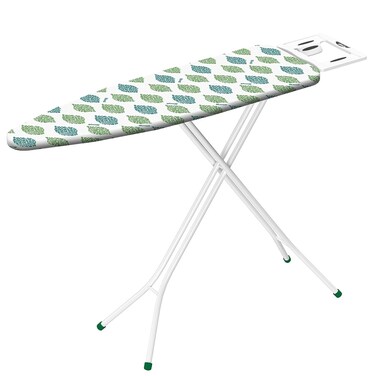 Gimi Expanded Metal Ironing Board Leo - 110x33 cm with Adjustable Height, Steel Construction, and Cotton Cover with Terry Padding
