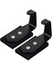 Paporich Strong Magnet Hooks Heavy Duty, Anti-Slip Rubber Coated Magnetic Hooks for Wreath, Coat, Bag, Umbrella, Towel, Christmas Halloween Wreath Decorations (Set of 2)