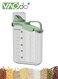 2.8L Rice Container High Transparency PET Airtight Food Storage Container Kitchen Pantry Cereal Storage Container with Measuring Cup, Small Pet Cat Dog Food Container Dispenser