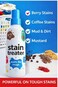 Messy Eater Stain Treater Spray (4oz) &ndash; Fast-Acting Baby &amp; Kids Stain Remover for Clothes, Carpets, Upholstery &amp; Linens &ndash; Tough on Food, Milk, Poop &amp; Grease Stains