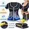 Women&rsquo;s Neoprene Sauna Suit Vest with Zipper &ndash; Short Sleeve Sweat Body Shaper for Weight Loss &ndash; Compression Waist Trainer &amp; Workout Shirt for Gym, Yoga, and Fitness