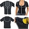 Women&rsquo;s Neoprene Sauna Suit Vest with Zipper &ndash; Short Sleeve Sweat Body Shaper for Weight Loss &ndash; Compression Waist Trainer &amp; Workout Shirt for Gym, Yoga, and Fitness