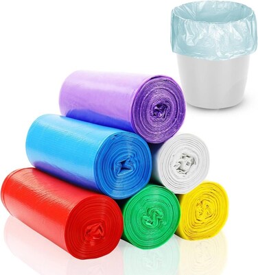 50&times;45cm Trash Bags Bulk Pack &ndash; 160 Bags (8 Rolls) Durable Garbage Bags for Office, Kitchen, Recycling, Yard Waste &amp; Storage Use