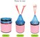 50&times;45cm Trash Bags with Handles &ndash; 50 Bags (5 Rolls) Durable Garbage Bags for Kitchen, Office, Recycling, Storage &amp; Yard Waste