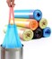 50&times;45cm Trash Bags with Handles &ndash; 50 Bags (5 Rolls) Durable Garbage Bags for Kitchen, Office, Recycling, Storage &amp; Yard Waste