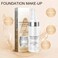 Color Changing Foundation Full Coverage Makeup Cream &ndash; Moisturizing Face Foundation with Sunscreen, Brightening &amp; Natural Flawless Finish for Mature Skin
