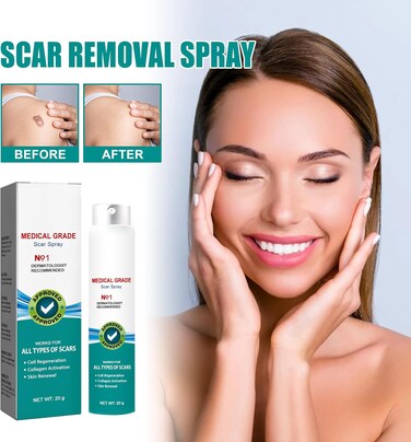 Advanced Scar Care Spray &ndash; Skin Smoothing &amp; Appearance-Improving Scar Treatment for All Types of Scars, Fast Absorbing Skin Repair Formula