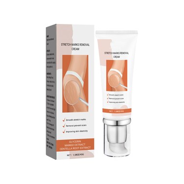 Natural Ingredients Stretch Mark Cream &ndash; Skin Elasticity Support &amp; Scar Repair Moisturizer for Smooth, Firm &amp; Even-Looking Skin