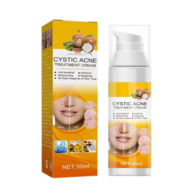 Pimple Treatment Cream &ndash; Gentle Acne &amp; Blemish Care Face Cream for Brightening, Skin Nourishing &amp; Smooth Even-Looking Complexion