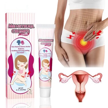 Menstrual Comfort Soothing Cream &ndash; Warming Massage Cream for Lower Abdomen Support, Relaxing Muscle Care &amp; Gentle Skin Comfort for Women&rsquo;s Monthly Discomfort Relief