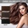 Black Hair Dye Cream with Comb Applicator &ndash; Natural Plant-Based Hair Color for Grey Coverage, Easy At-Home Coloring &amp; Nourishing Care