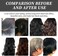 Black Hair Dye Cream with Comb Applicator &ndash; Natural Plant-Based Hair Color for Grey Coverage, Easy At-Home Coloring &amp; Nourishing Care