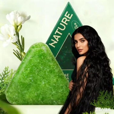 Herbal Shampoo Soap Bar for Hair &amp; Scalp &ndash; Oil Control, Dandruff Removal &amp; Hair Fixing Solid Shampoo with Natural Plant Extracts
