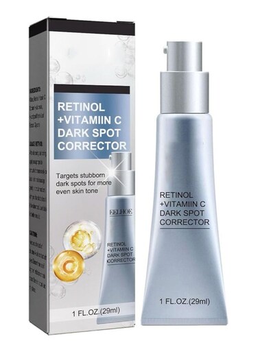 Retinol &amp; Vitamin C Dark Spot Corrector Cream &ndash; Brightening Moisturizer for Hyperpigmentation, Uneven Skin Tone &amp; Skin Repair Care