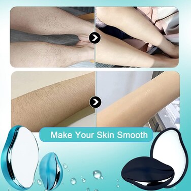 Reusable Hair Eraser &amp; Exfoliating Tool &ndash; Painless Hair Removal for Men &amp; Women, Skin Smoothing &amp; Dead Skin Removal, Washable Magic Hair Remover