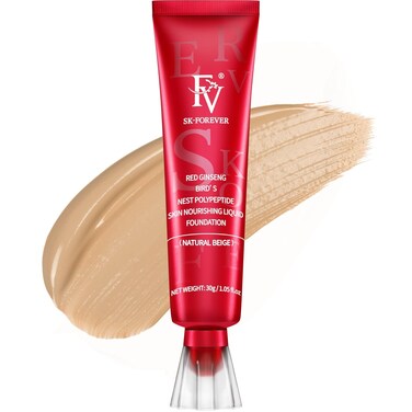 Waterproof Matte Liquid Foundation, Oil-Free Lightweight Makeup for Natural Look, Long-Lasting Medium Coverage for Oily &amp; Combination Skin &ndash; Natural Beige