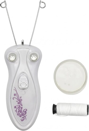 Electric Facial Hair Removal Threading Epilator for Women, Precision Hair Removal Tool for Face, Upper Lip &amp; Eyebrows, Portable Smooth Skin Trimmer