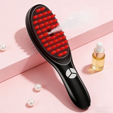 Red Light Therapy Scalp Massager Comb, Rechargeable Electric Hair Growth Scalp Brush, Portable Head Massage Device for Relaxation &amp; Hair Care Support