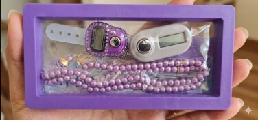 Digital Tally Counter Ring with LCD Display &amp; 108 Beads Mala Set, Finger Click Counter for Mantra, Meditation &amp; Prayer, Portable &amp; Accurate