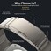 Stainless Steel Watch Band with Fold-Over Clasp, Ultra Metal Strap Replacement, Adjustable Durable Wrist Band for Smartwatch &amp; Classic Watches