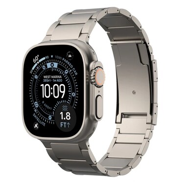 Stainless Steel Watch Band with Fold-Over Clasp, Ultra Metal Strap Replacement, Adjustable Durable Wrist Band for Smartwatch &amp; Classic Watches