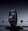 ساعة ذكية أنيقة بشاشة AMOLED تعمل باللمس، مقاومة للماء، تتبع اللياقة البدنية ومعدل ضربات القلب، تصميم أسود فاخر