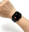Mini Smart Watch for Women with AMOLED Display, 3 Interchangeable Straps, Compact Fitness Tracker, Stylish Black Touchscreen Watch