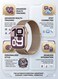 Mini Smart Watch for Women with 3 Bands, Digital Display, Fitness Tracker, Stylish Gold Color, Lightweight Touchscreen Smartwatch