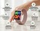 Smartwatch with Vibrant Display, Rose Gold Milanese Band, Fitness Tracker, Call &amp; Message Alerts, Long Battery Life Touchscreen Watch