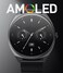 Ultra Slim Smart Watch with AMOLED Display, Bluetooth Calling, Waterproof Fitness Tracker, 3 Straps &amp; Charger, Unisex Black