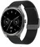 Ultra Slim Smart Watch with AMOLED Display, Bluetooth Calling, Waterproof Fitness Tracker, 3 Straps &amp; Charger, Unisex Black