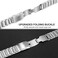 Titanium Metal Smart Watch Replacement Band, Adjustable Stainless Steel Strap for Smartwatches, Durable Premium Watchband