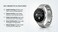 Professional Smartwatch with Stainless Steel Link Bracelet, World Time, Heart Rate &amp; Fitness Tracking, Smart Notifications, Android &amp; iOS Compatible Metal Smart Watch