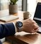 Professional Smartwatch with Stainless Steel Link Bracelet, World Time, Heart Rate &amp; Fitness Tracking, Smart Notifications, Android &amp; iOS Compatible Metal Smart Watch
