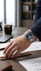 Elegant Stainless Steel Moon Phase Watch for Men, Astronomy Inspired Analog Timepiece, Precision Movement Luxury Wrist Watch