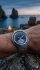 Elegant Stainless Steel Moon Phase Watch for Men, Astronomy Inspired Analog Timepiece, Precision Movement Luxury Wrist Watch