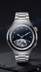 Elegant Stainless Steel Moon Phase Watch for Men, Astronomy Inspired Analog Timepiece, Precision Movement Luxury Wrist Watch